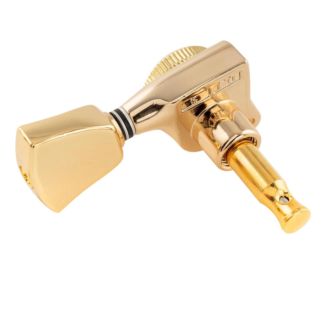 Musiclily Pro L3R3 Locking Tuners for Electric and Acoustic Guitars with Gold Keystone Buttons