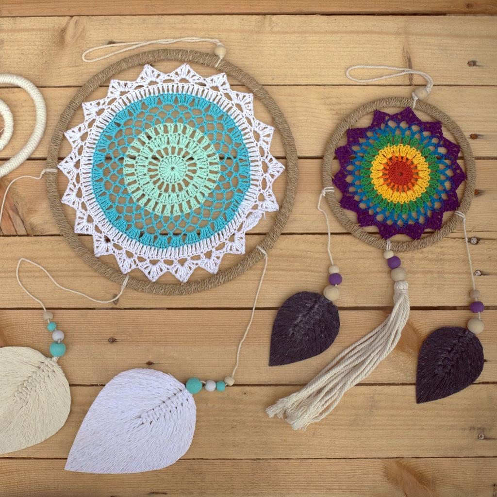 Dream Catcher Turquoise Vegan Rattan Handmade Bali