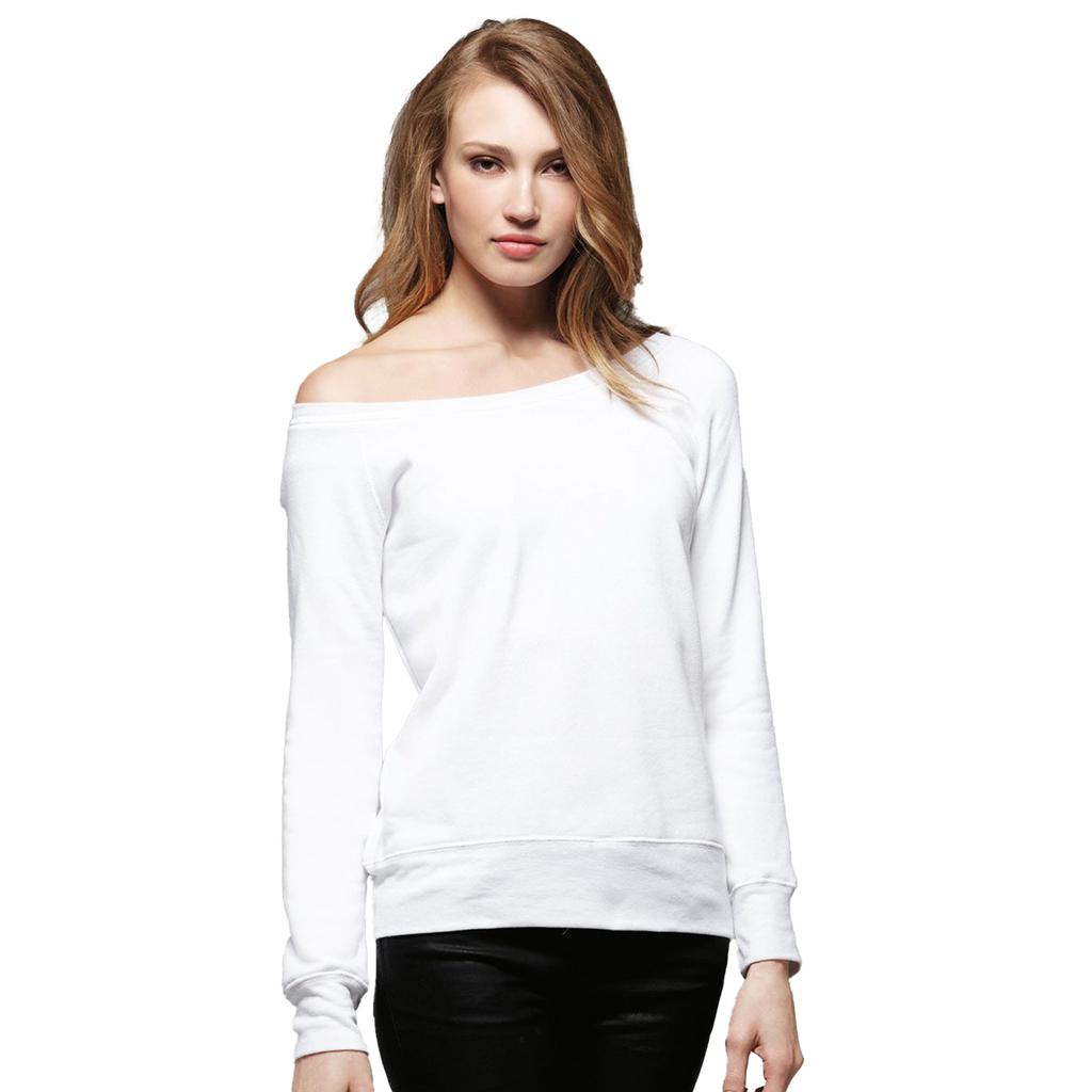 Bella Damen/Damen Triblend Slouchy Wideneck Sweatshirt