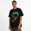 Vintage Surfing Skull Print Tee Street Style Casual Crewneck Top Pure cotton T-shirt