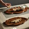 Household Japanese-style Wooden Plate Exquisite Fruit Bread Trays High-quality Picnic Bread and Cake Trays Solid Wood Tea Trays