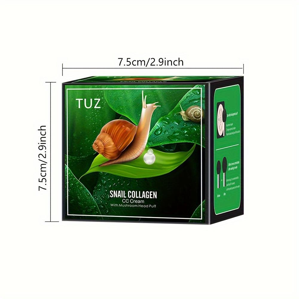 Snail Collagen CC Cream | Mushroom Head Cushion BB Foundation | Cover Blemish & Brightening | Waterproof and Long-lasting Oil Control & Hydrating