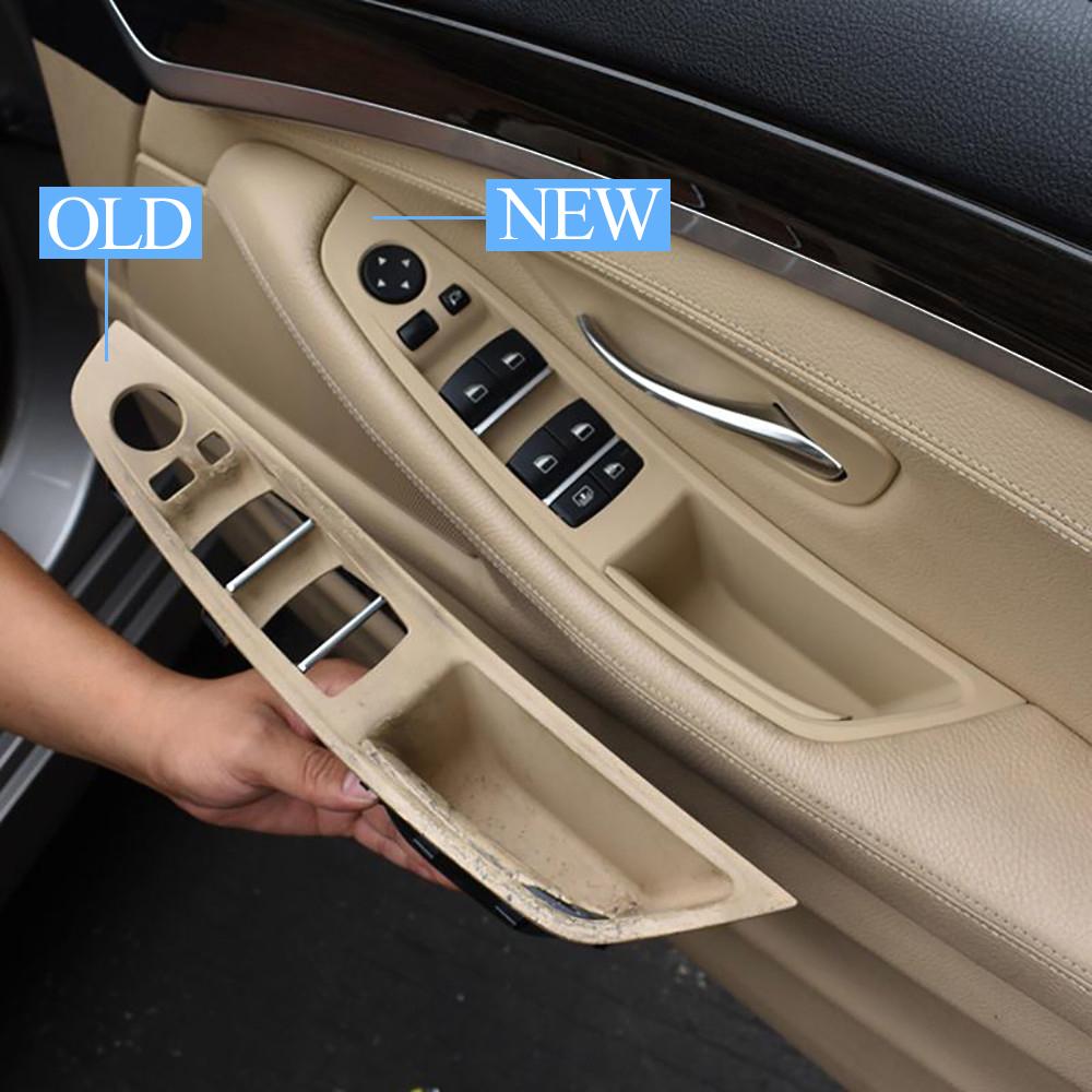 RHD Upgraded Black Beige Gray Car Interior Door Pull Handle Armrest Panel Trim for BMW 5 Series F10 F11 F18 520 523 525 528 530