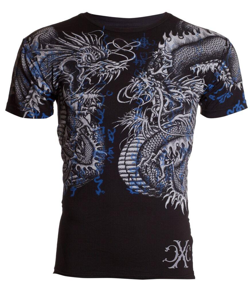 

Черная футболка унисекс с татуировкой Xtreme Couture By Affliction Double Up Biker