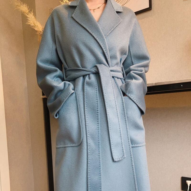 High Water Ripple Double-sided Wool Coat