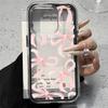 Eleganckie Różowe Wzory Kokardek Etui 2w1 Przezroczyste Dla Samsung Galaxy S26 Ultra S25 S23 FE S24 S22 Plus A57 A37 A55 A54 A36 A35 A16 Pokrowiec