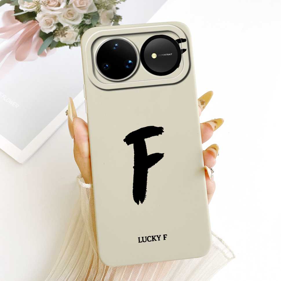 For Huawei nova 15 Ultra 5G Case SLY-AL00 Silicone Cover For Huawei Nova15 Ultra 5G 6.84" Fashion Simple Letters A-Z Phone Shell