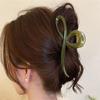 Elegant Jelly Color Bow Hair Claw For Women Girls