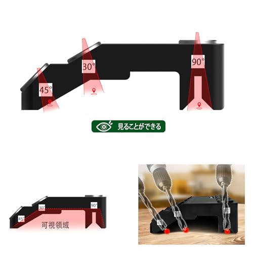 Drill Guide Drill Stand 30°/45°/90° Angle Drilling Woodworking Tool Drilling Dowel Hole Guide Positioning Vertical Drilling Angled Drilling