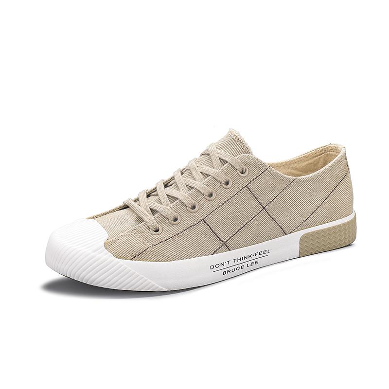 Original Green Men's Canvas Sneakers Fashion Casual Lightweight Espadrilles Men Breathable Lace-up Leisure Men Vulcanize Shoes