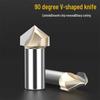 90-Degree V-Groove Woodworking Router Bit