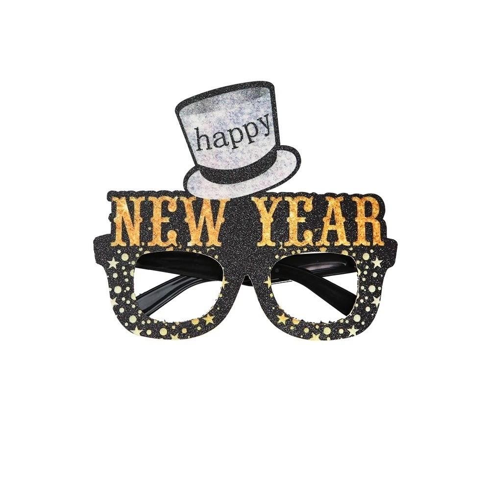 Letters and Numbers 2026 New Year Glasses New Year Decorative Glasses  Xmas Party Decoration
