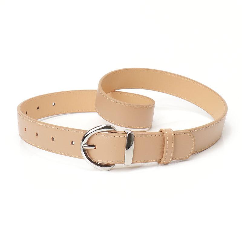 Belt Women'S Minimalist High-End Sense Imitation Leather Style Jeans Women'S Belt