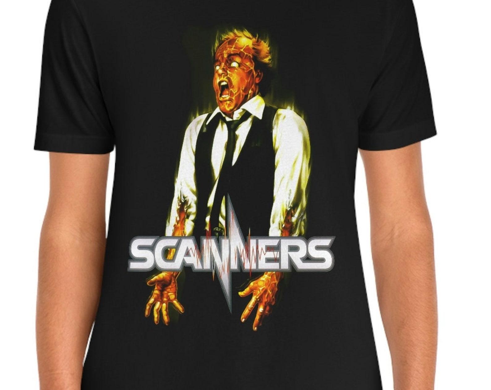 Scanners Movie T-Shirt Black Short Sleeve Tee 4XL