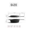 Cast iron dual-purpose pan, flat-bottomed steak frying pan, household soup pan, uncoated saucepan, thickened old-fashioned raw iron pan