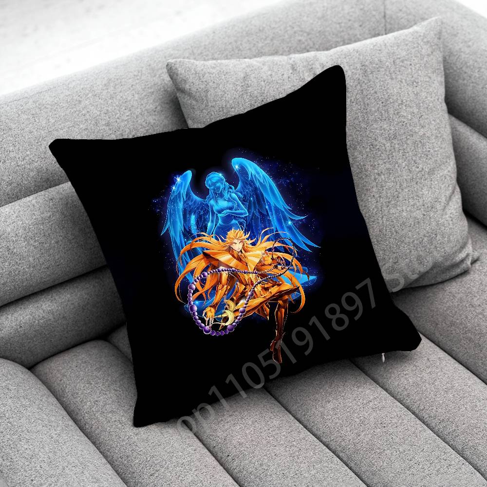 S-Saint Seiya Knights Zodiac Throw Pillow Case For 45X45Cm 40X40Cm 55X55Cm 50X50Cm 30X30Cm Square Car Pillowcase Shell