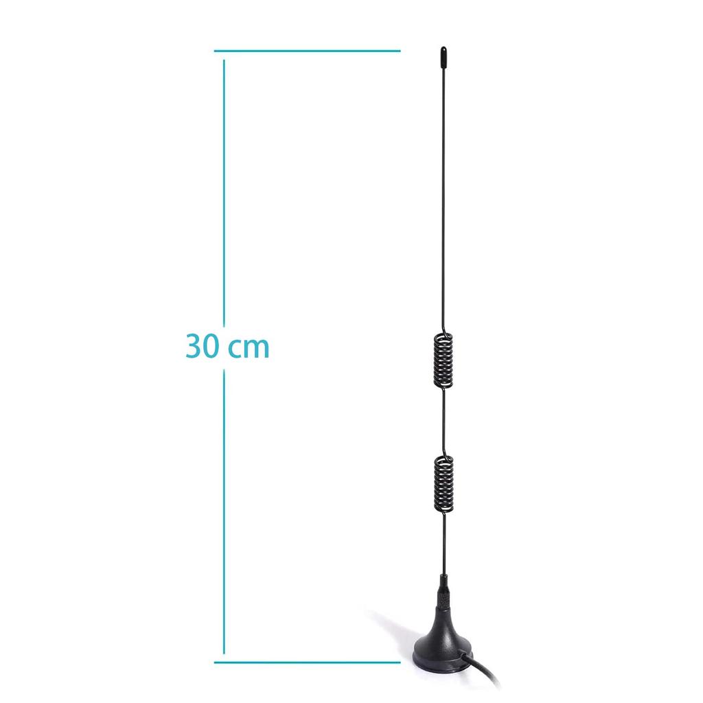 BINGFU Dual Band VHF UHF 136-174MHz 400-470MHz Ham Radio Antenna, Handheld 2-Way Radio with Magnetic Base, SMA Male Antenna for Ham Radios,