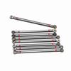8Pcs Aluminium Alloy Link Rod for SCX10 1 10 313mm Wheelbase RC Crawler Car (Titanium Color)