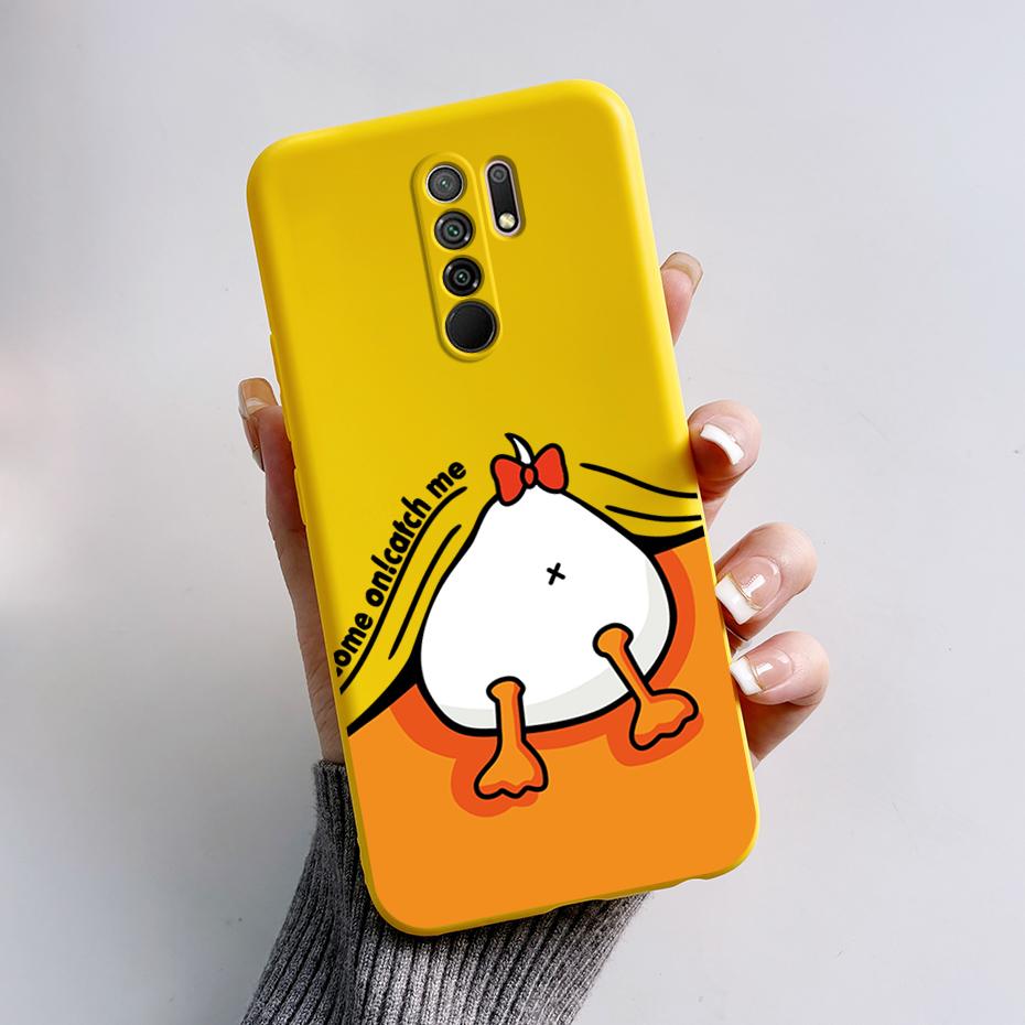 For Xiaomi Redmi 9 Case Redmi 9 Prime Cover M2004J19G M2004J19C redmi9 Cute Cartoon Bear Silicone TPU Soft Phone Case Back Cover