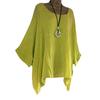 Women's Casual Boat-Neck Solid Color Shirt Long Sleeve Top  Shirt