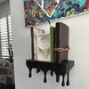 Plastic Melting Wall Shelf Wall-Mounted Display Stand Unique Drip Floating Shelf  Bedroom Decor