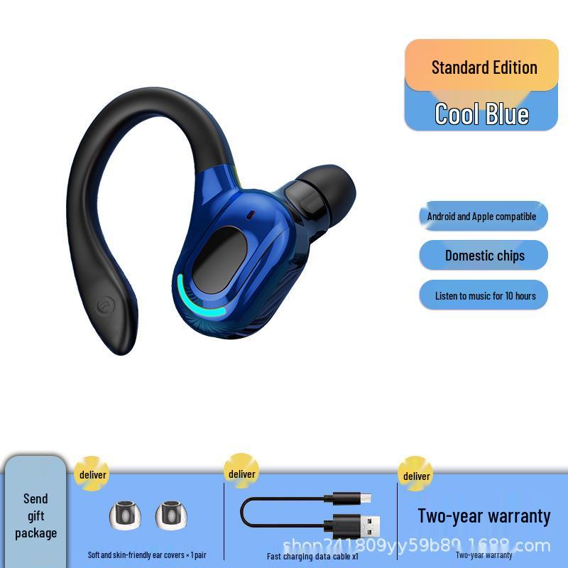 F8 Sports Ear-hook Wireless Bluetooth Headphones: Waterproof, Long Standby, Heavy Bass, Bluetooth 5.2