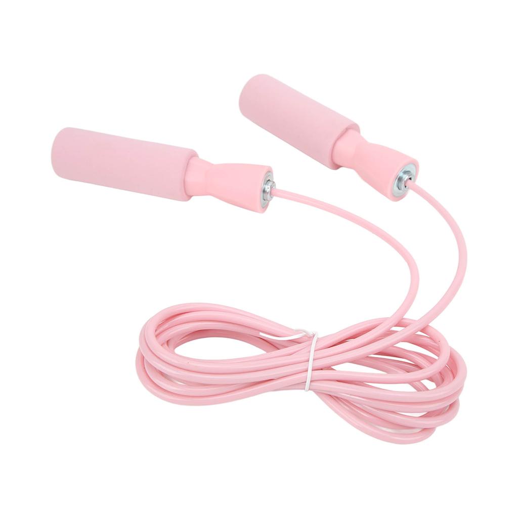 Steel Wire Jumping Rope Ajustable Skipping Rope with Double Bearings for Men Women and Children