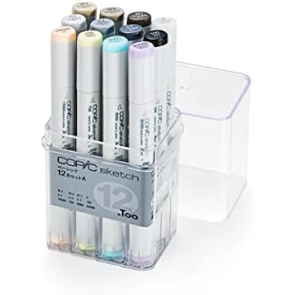 Copic (COPIC) Too Sketch Basic 12 Color Set A Illustration Marker Marker Marker Pen