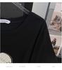 Women's Plus Size Short-Sleeve Mid-Length Round Neck Slimming T-Shirt (200/300/350 Jin)