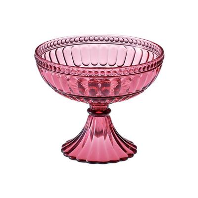 Kuchenständer PETAL Schale 145mm Weinrot 23019