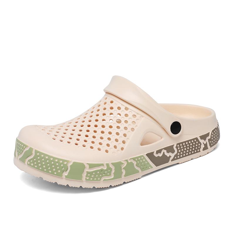 

Fashion Thick Sole Slipper All-match Outdoor Waterproof Anti-Slip Sandals Casual Walking Shoes for Men 2025 Men Fashion Beach Sandals 36 хаки