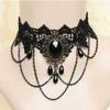 Handmade Black Lace Crystal Clavicle Necklace - European & American Popular Jewelry