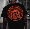 Mens Dark Gothic Hip Hop Skull Print TShirt Short Sleeve Summer Streetwear Personalized Mens TShirt Short Sleeve