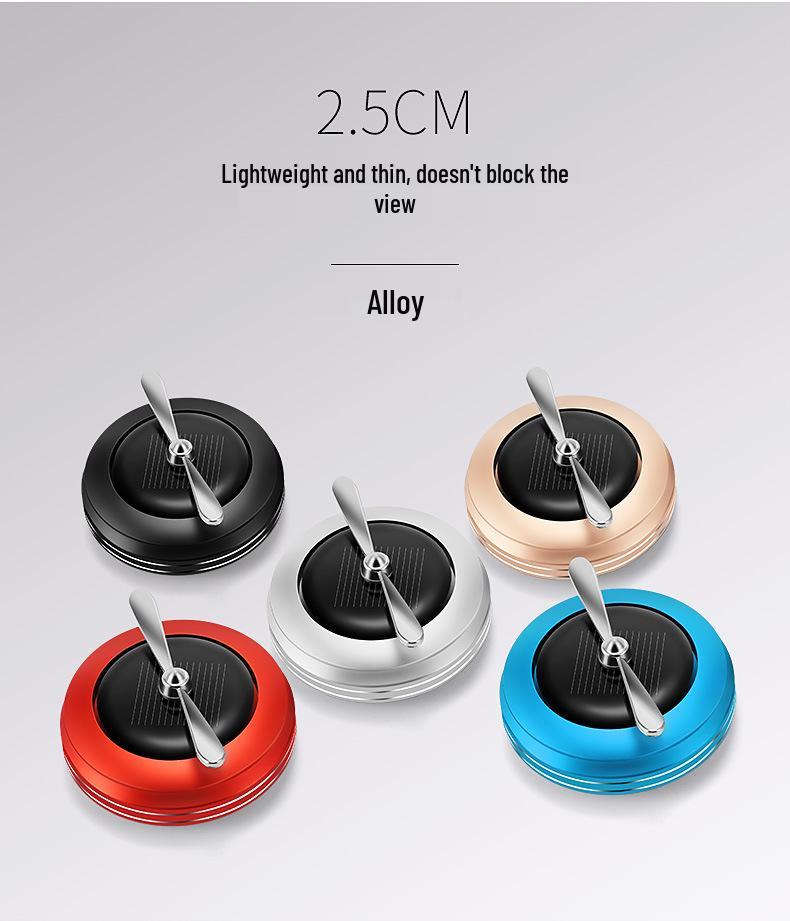 Solar-Powered Rotating Car Perfume Aromatherapy Ornament