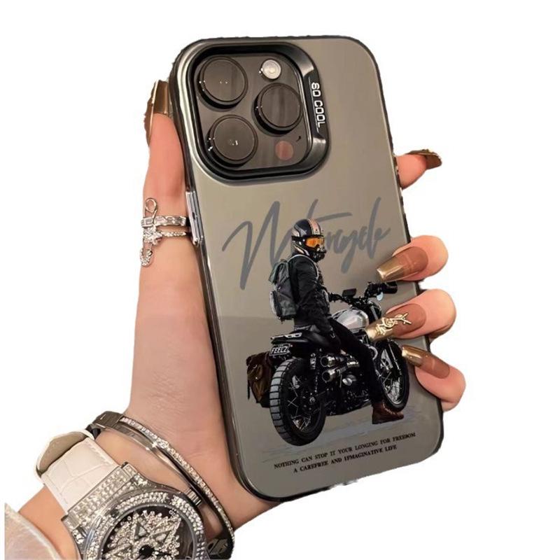 iPhone 15 Pro Max Motorcycle Style Case, Compatible with Apple 14, 13, 11, 12, XR