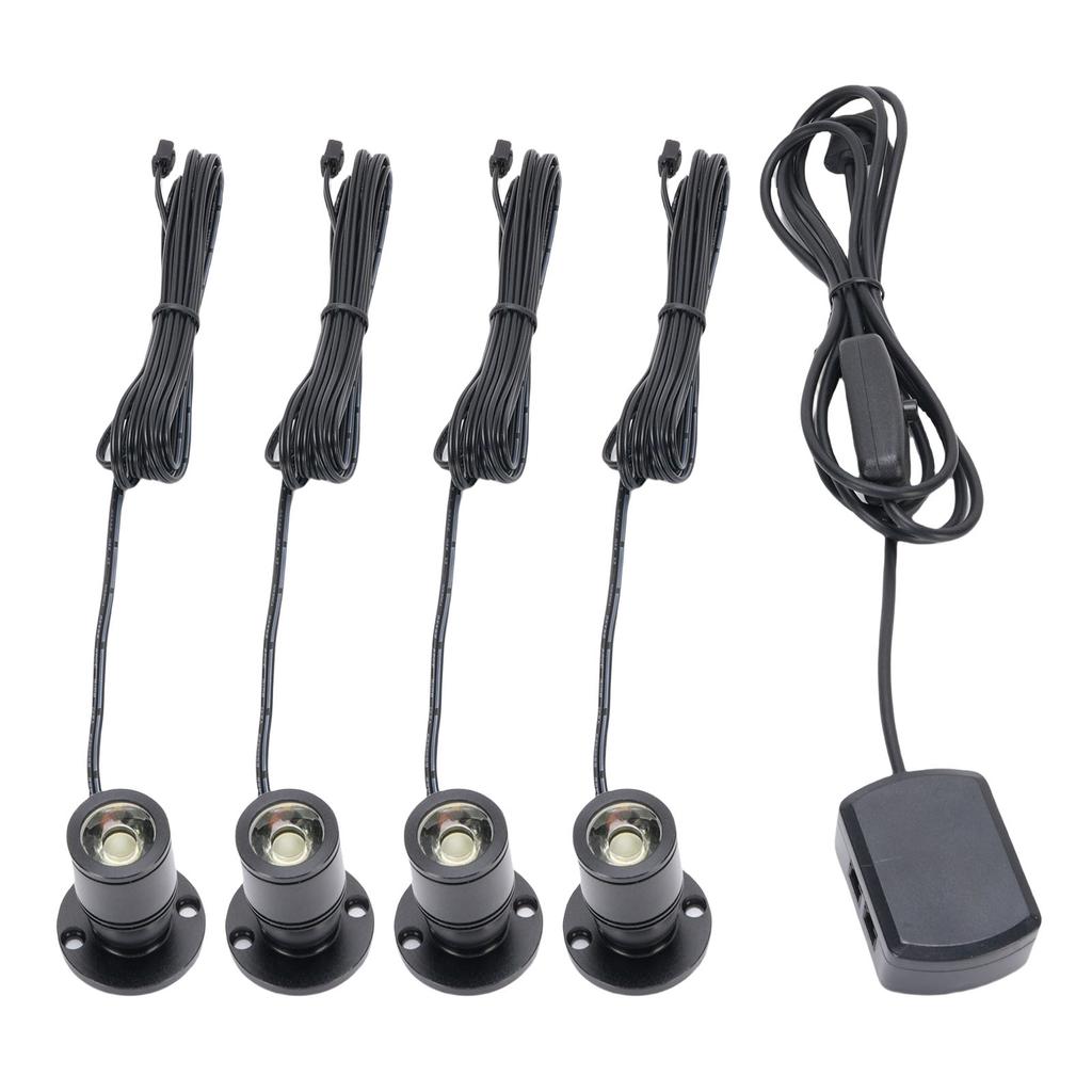4PCS Mini Spotlight 90LM USB 360 Degree Rotating Indoor Spot Light Accent Light for Showcase Jewelry Cabinet Porch