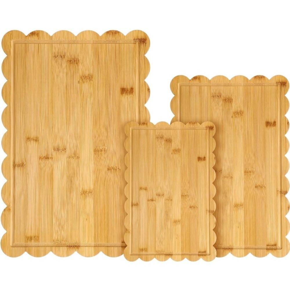 Rechteckige Holzschneidebrett Antihaft-Steakplatte Praktische Anti-Rutsch-Schneidematte Gemüse