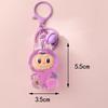 Labubu Plüschpuppe Handy-Anhänger: Niedlicher, farbenfroher, transparenter Rucksack-Anhänger-Schlüsselanhänger