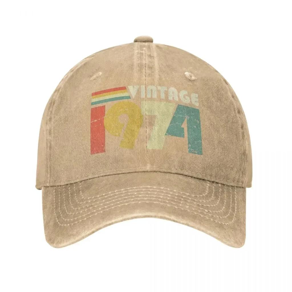Vintage 1974 Δώρο 50ων Γενεθλίων Είδη Unisex Καπέλα Baseball 50 Ετών Καπέλο Trucker Μόδα Εξωτερικού Χώρου Καπέλο Ηλίου
