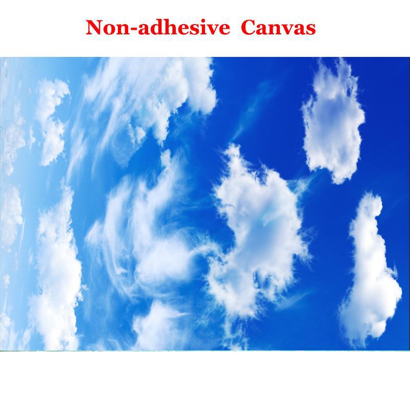 Customized Murals Large Wall Paintings Blue Sky and White Clouds Ceiling Wallpaper Luxurious Home Living Room and Bedroom Ceiling Mural Decoration