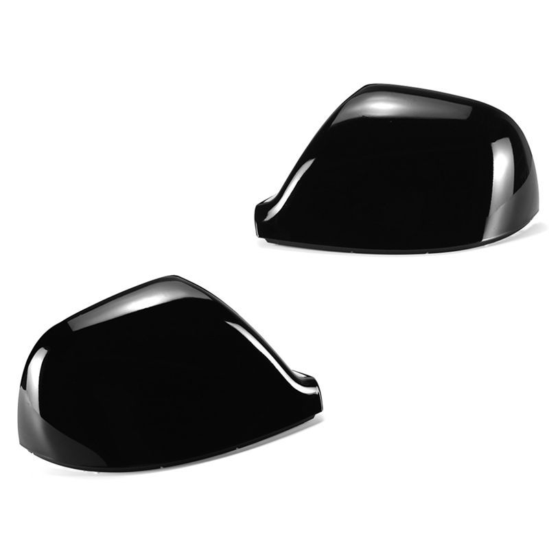 Car Side Rearview Mirror Cap Cover Mirror Cover Direct Bright Black Parts For VW Transporter T5 T5.1 2010-2015 T6 2016-