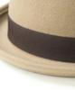Regnuu Felt Bowler Derby Bowler Plus Camel Number Hat, 100% Wool, Unisex, Hat, Hat, Sizes, Fall/Winter, Black, Gray, (JP, Size, 58.5 Cm, Black)