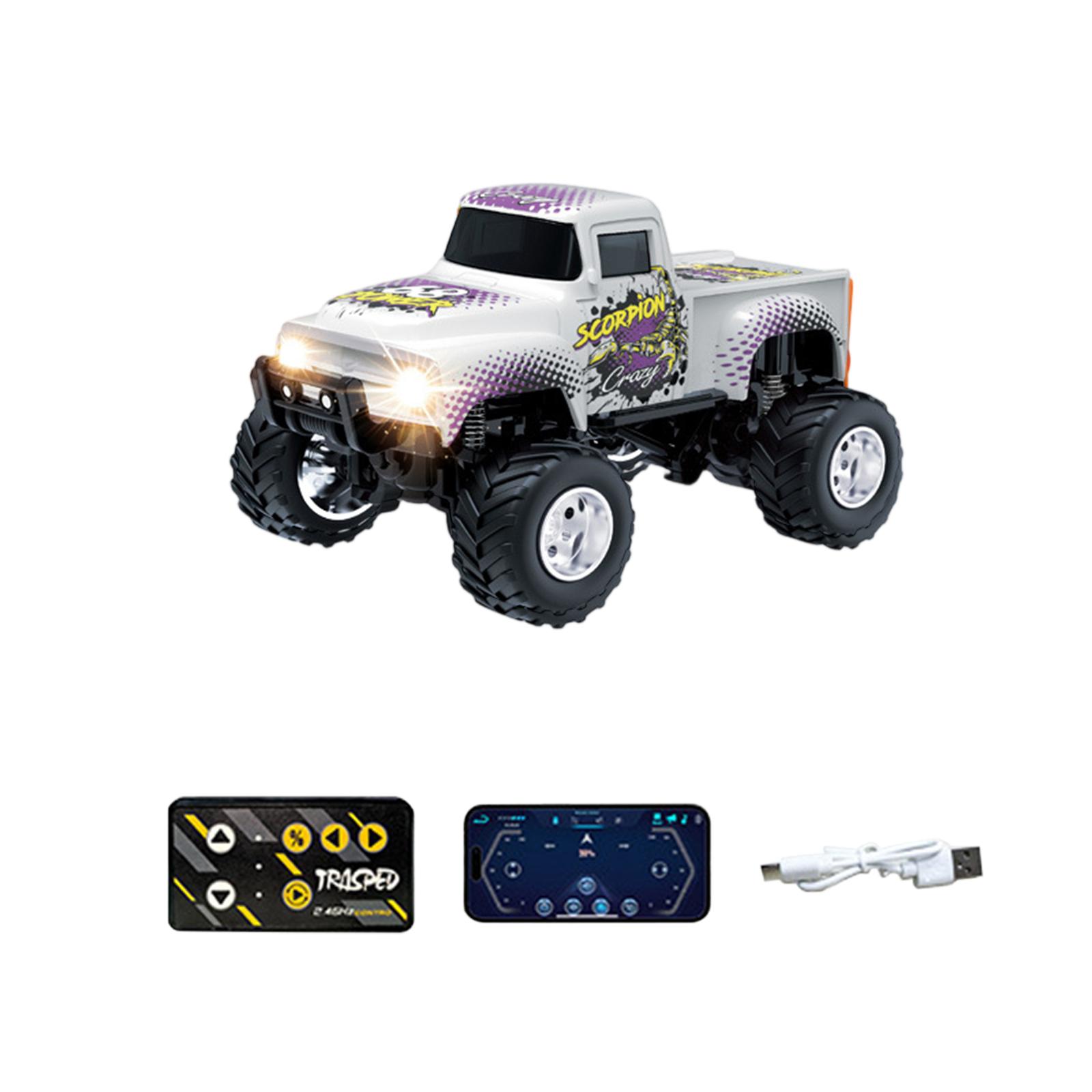 

Rc Truck, Rc Semi Truck With Trailer, Rc Truck 1/64 Scale Alloy, 2025 New Rc Truck, 2.4ghz Remote Control, For Kids Gifts One Size