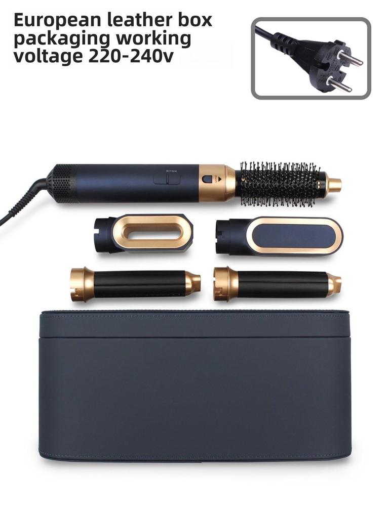European and American Standard 5-in-1 Hair Styling Tool: High-Speed Dryer & Automatic Curler.