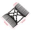 Women Magic Hair Comb Hairpins Elastic Hairpin Stretch Double Hair Comb Handmade Beaded Hair Clip DIY Hair Styling Tool