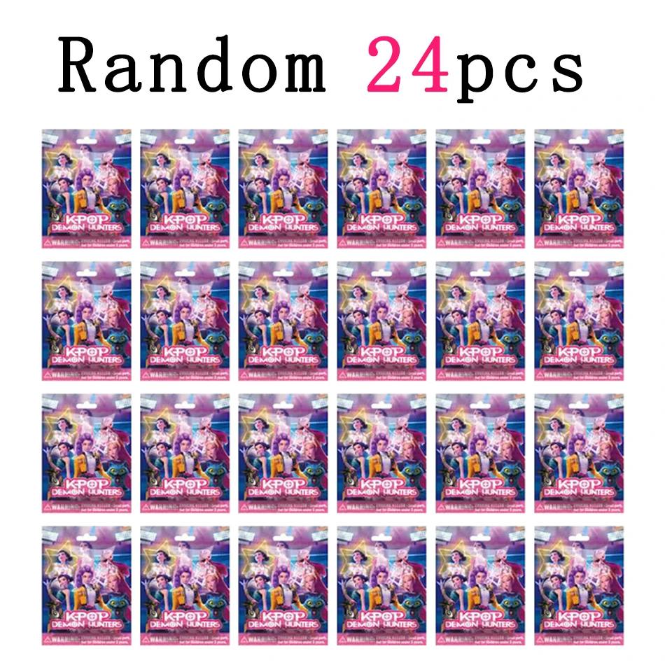 24Pcs_% Random Blind Box Anime KPop Demon Hunters Girl Group RUMI MIRA ZOEY Figure Action Pvc Models Toy Ornaments Gifts