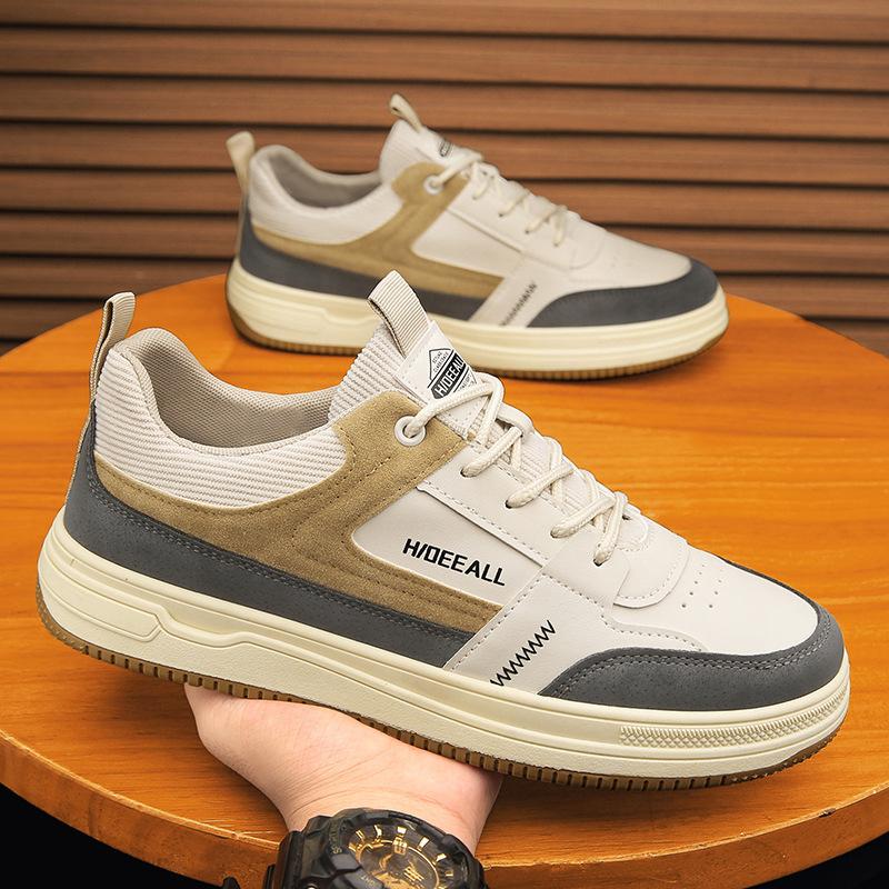 New Summer Men's Shoes Low-top Board Shoes Men's Versatile Thick-soled Wear-resistant Sports and Leisure Shoes