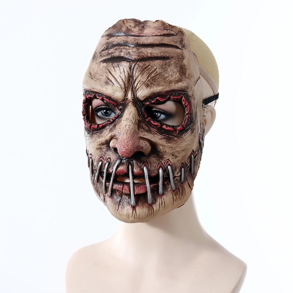 Halloween Terror Big Mouth Nails Mask Latex Evil Demon Cosplay Costumes Headgear Helmet Carnival Party Horror Blood Creepy Props