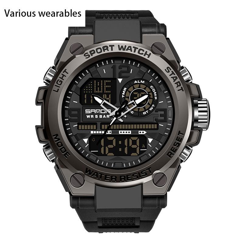 New Harajuku Style Skull Waterproof Men's Electronic Multi-Function Electronic Watch Outdoor Sports Men's Watch