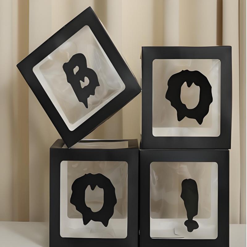 

Halloween Balloon Decorations Set 3D Ghost Pumpkin Head Balloon Box Creative Party Decor Home Outdoor Scary Scene Setup Festive